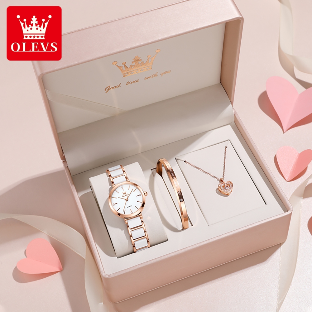 Ladies Fashion Watch - Olevs relógio feminino 5877 luxo elegante