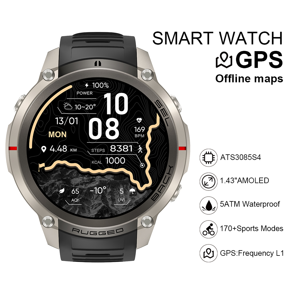Watch Smart Smartwatch - Relógio Inteligente DM59 2026 com Mapa