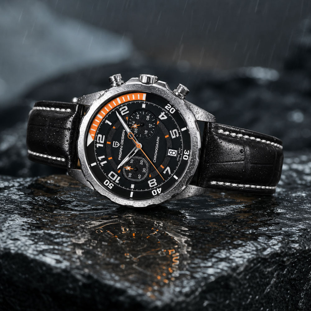 Anti-Magnetic Watch - Relógio Clássico de Couro Masculino PAGANI