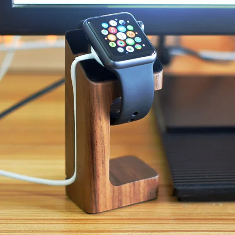 Suporte de madeira para carreg - Smartwatch Apple Watch avaliação e preço