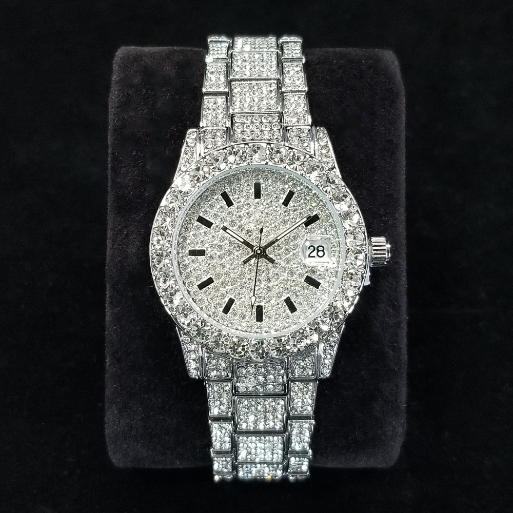 Elegante diamante relógios mod - Anti-Magnetic Watch avaliação e preço