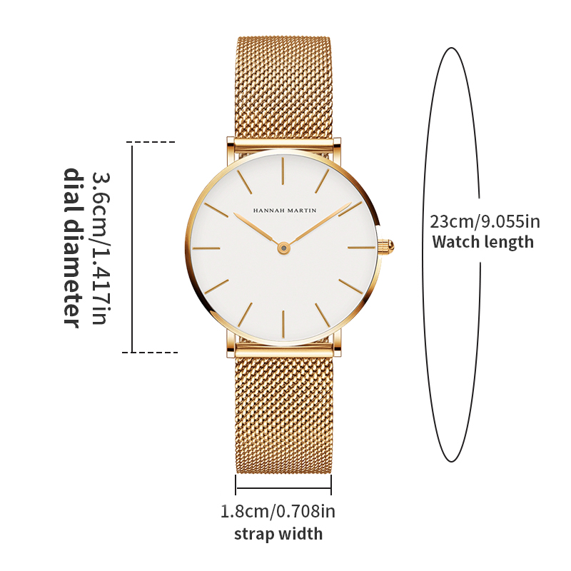 Relógio Feminino Hannah Martin - Anti-Magnetic Watch avaliação e preço