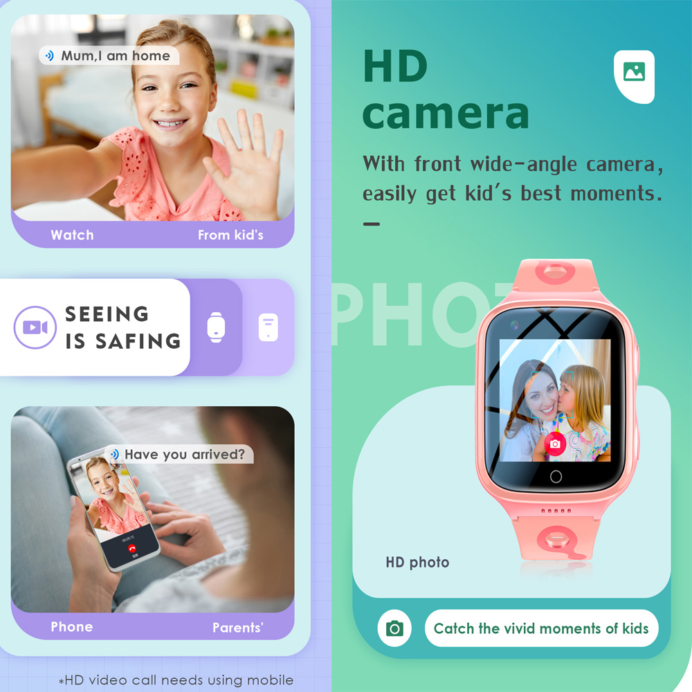 Relógio Inteligente 4G para Cr - Smartwatch Watches For Kid Girl avaliação e preço