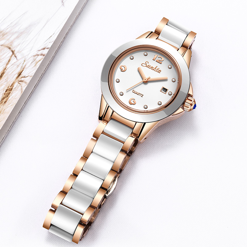 Sunkta moda casual quartzo mul - Ladies Fashion Watch avaliação e preço