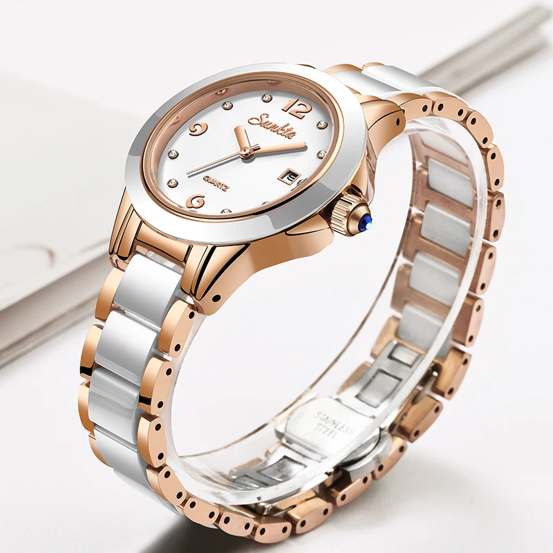 Sunkta moda casual quartzo mul - Ladies Fashion Watch avaliação e preço