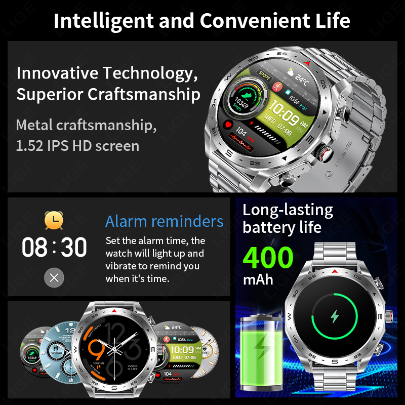 Relógio Inteligente LIGE com T - Smartwatch Noise Watches For Women avaliação e preço