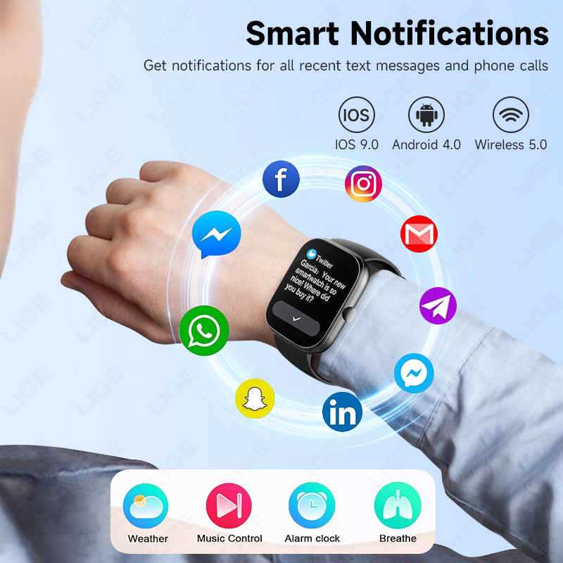 2026 novo para android bluetoo - Smartwatch Ladies Watches For Women avaliação e preço