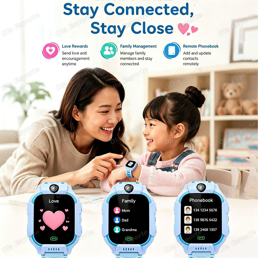 Novo Relógio Inteligente GPS 5 - Smartwatch Watches For Kid Girl avaliação e preço