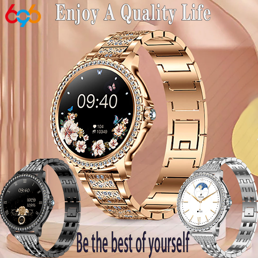 696 nova chamada de dente azul - Smartwatch Ladies Watches For Women avaliação e preço