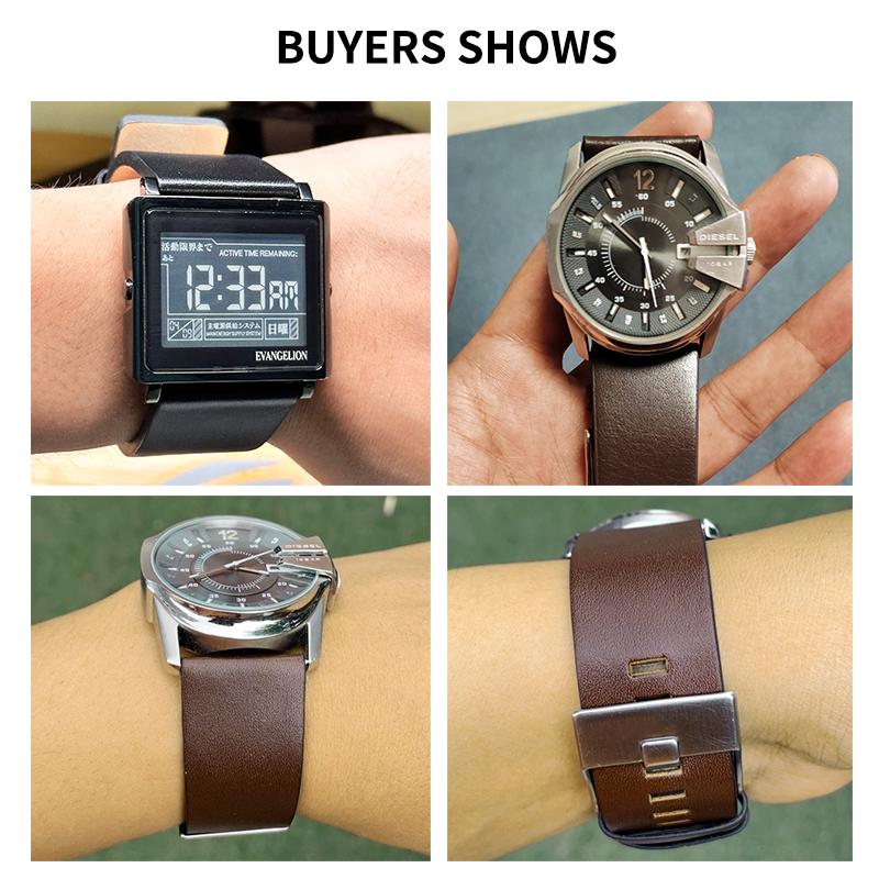 Couro genuíno 27 28 30 32 26mm - Diesel Watches Smartwatch avaliação e preço