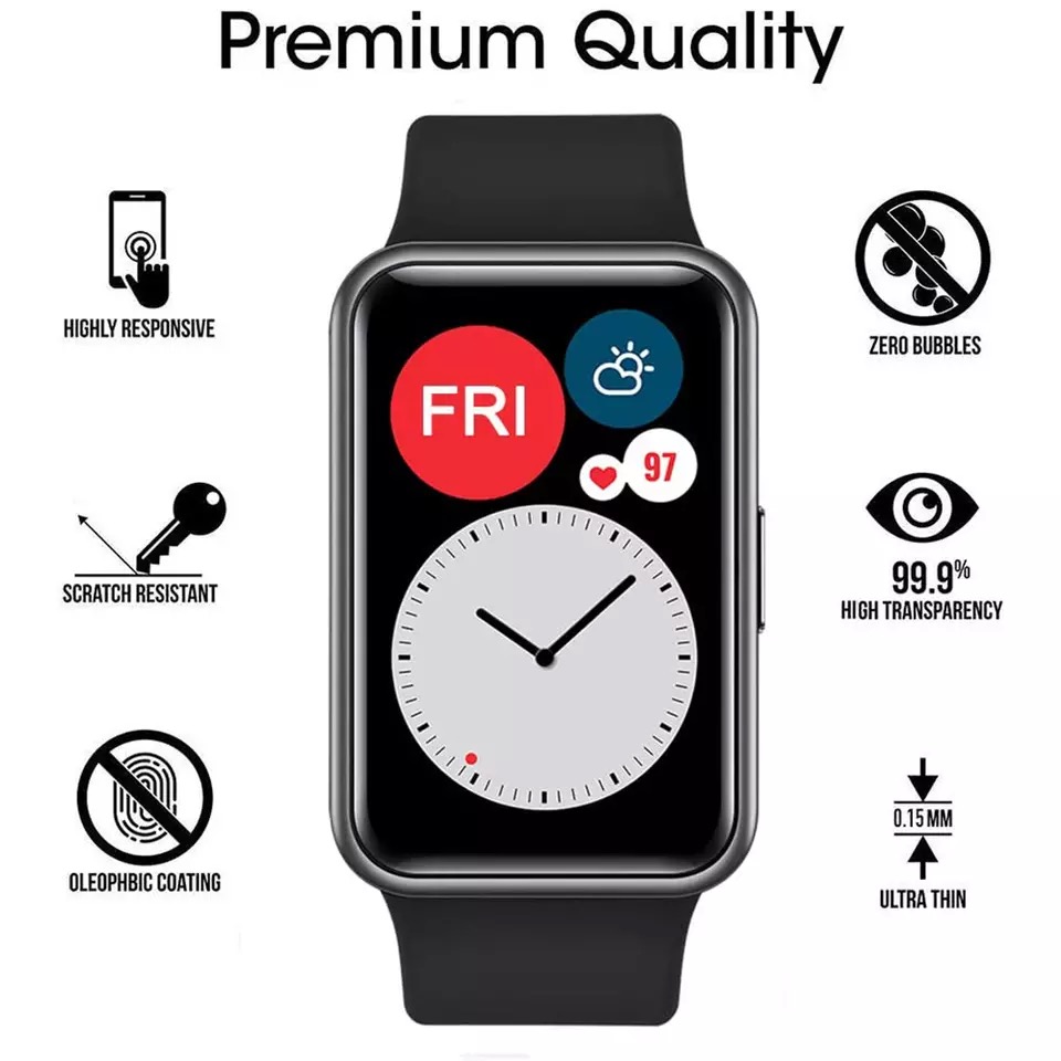Película Protetora de Vidro Fl - Huawei Smartwatch Watch Fit avaliação e preço