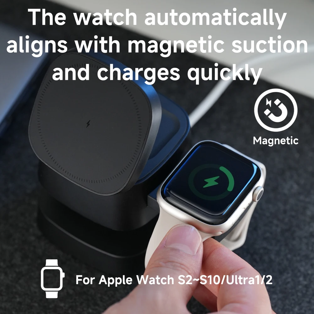 Carregador magnético 3 em 1 se - Smartwatch Apple Watch avaliação e preço