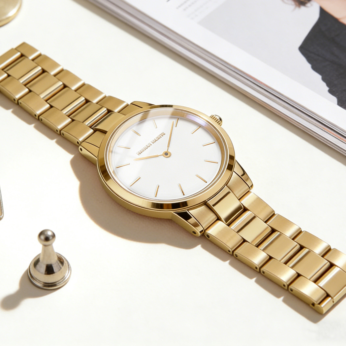 Relógio feminino de aço inoxid - Anti-Magnetic Watch avaliação e preço