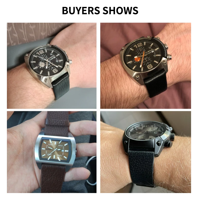 Pulseira de relógio de couro g - Diesel Watches Smartwatch avaliação e preço